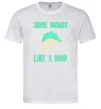 Мужская футболка Shine bright like a dino Белый фото