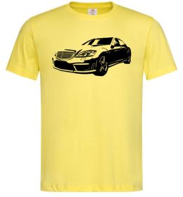 Чоловіча футболка Mercedes car, колір - лимонний, розмір - L