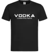Мужская футболка VODKA-CONNECTING PEOPLE, колір - чорний, розмір - XL Черный фото