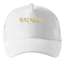 Кепка Balmain, колір - білий Белый фото