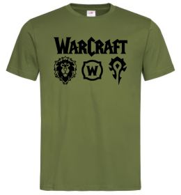 Чоловіча футболка Warcraft symbols, колір - оливковий, розмір - XXL Чоловіча футболка Warcraft symbols, колір - оливковий, розмір - XXL