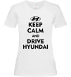 Женская футболка Drive Hyundai, колір - білий, розмір - М Белый фото