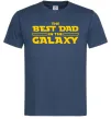 Мужская футболка Best Dad Galaxy, колір - темно-синій, розмір - L Темно-синий фото