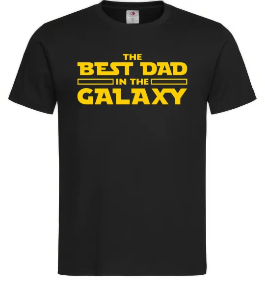 Чоловіча футболка Best Dad Galaxy , колір - чорний, розмір - М Чорний фото