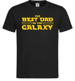 Чоловіча футболка Best Dad Galaxy , колір - чорний, розмір - М Чорний фото