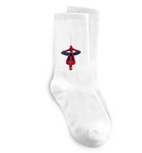 Носки Spiderman upside down, розмір - 41-44 Белый фото