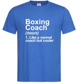 Чоловіча футболка Boxing coach, колір - яскраво-синій, розмір - L Яскраво-синій фото
