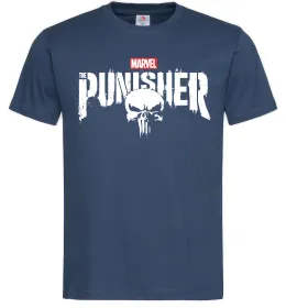 Чоловіча футболка Punisher marvel, колір - темно-синій, розмір - М Темно-синій фото