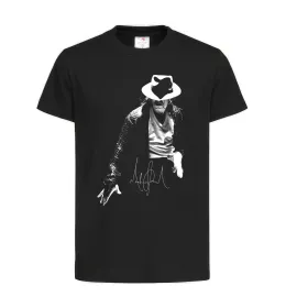 Дитяча футболка Michael Jackson Autograph, колір - чорний, розмір - L Чорний фото