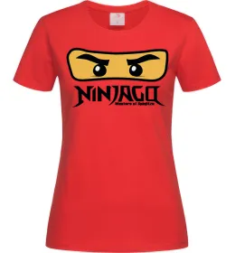 Жіноча футболка Ninjago Masters of Spinjitzu, колір - червоний, розмір - S Червоний фото