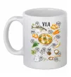 Чашка керамическая Уха Белый фото