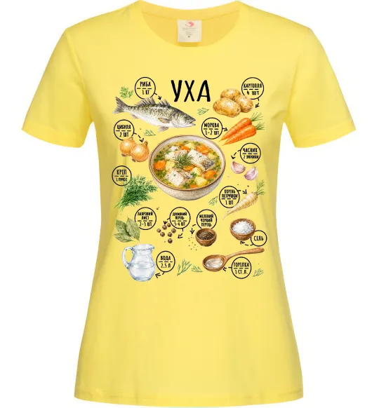 Женская футболка Уха Лимонный фото