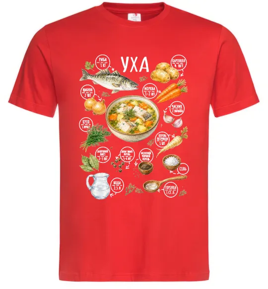 Мужская футболка Уха Красный фото