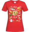 Женская футболка Уха Красный фото