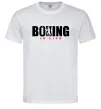 Мужская футболка Boxing is life, колір - білий, розмір - XL Белый фото