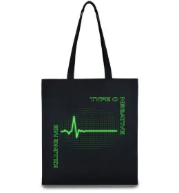 Эко-сумка Type O Negative killing me, колір - чорний Черный фото