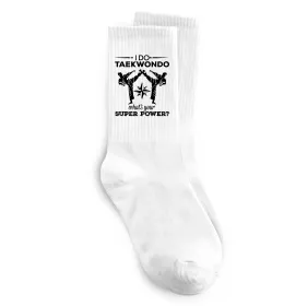 Носки I do taekwondo, розмір - 36-39 Белый фото