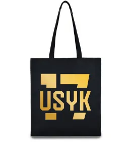 Эко-сумка Usyk, колір - чорний Черный фото