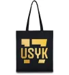 Эко-сумка Usyk, колір - чорний Черный фото