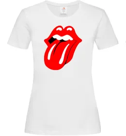 Женская футболка ROLLING STONES, колір - білий, розмір - XS Белый фото