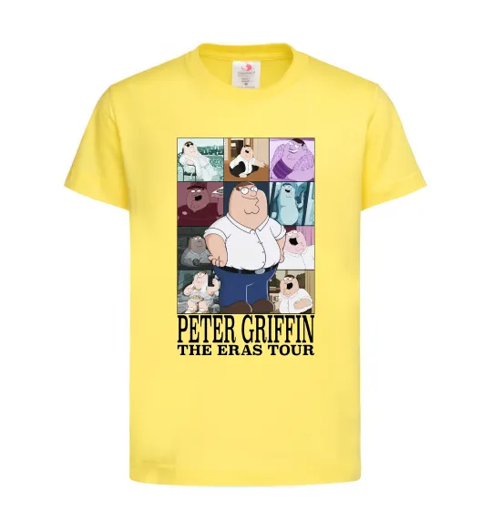Детская футболка Peter Griffin The Eras Tour Лимонный фото