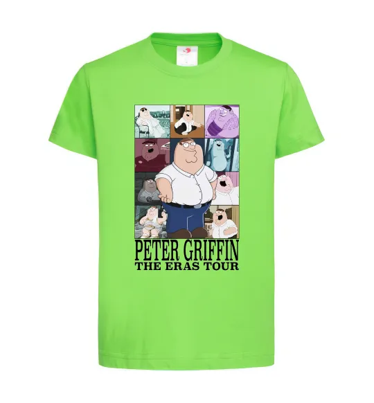 Детская футболка Peter Griffin The Eras Tour Лаймовый фото