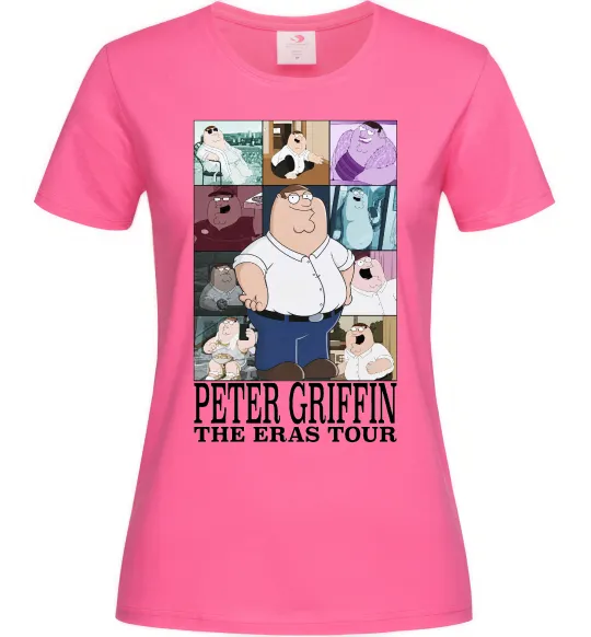 Женская футболка Peter Griffin The Eras Tour Ярко-розовый фото