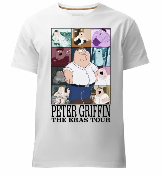 Мужская премиум футболка Peter Griffin The Eras Tour Белый фото