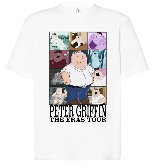 Футболка Оверсайз Peter Griffin The Eras Tour Белый фото