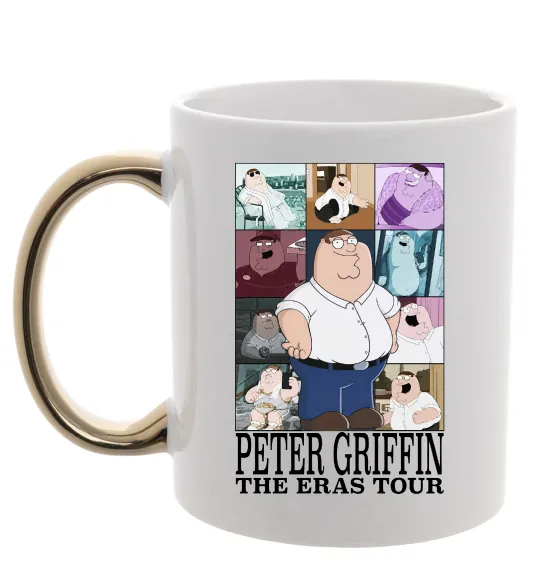 Чашка с цветной ручкой Peter Griffin The Eras Tour Золото фото