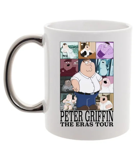 Чашка с цветной ручкой Peter Griffin The Eras Tour Серебро фото