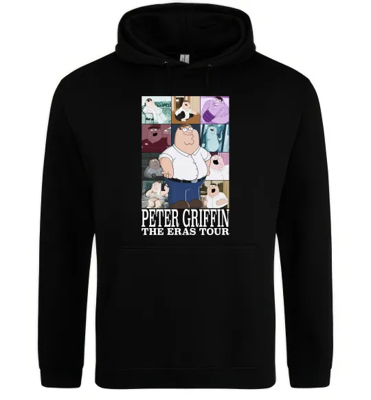 Мужская толстовка (худи) Peter Griffin The Eras Tour Черный фото