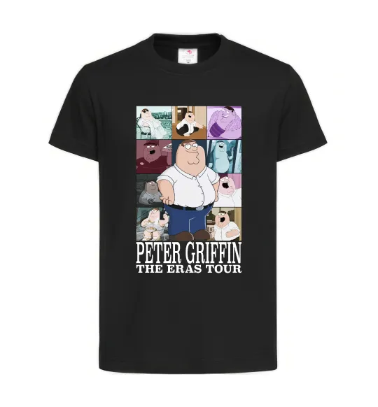 Детская футболка Peter Griffin The Eras Tour Черный фото
