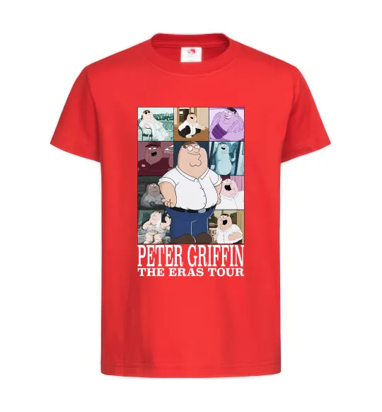 Детская футболка Peter Griffin The Eras Tour Красный фото