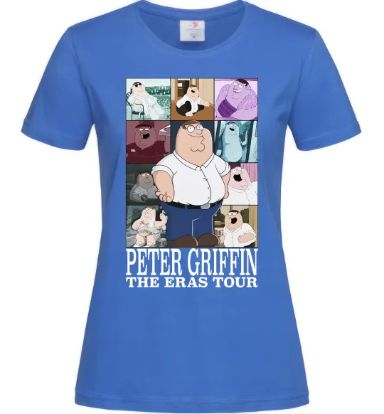 Женская футболка Peter Griffin The Eras Tour Ярко-синий фото