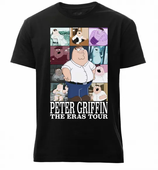 Мужская премиум футболка Peter Griffin The Eras Tour Черный фото
