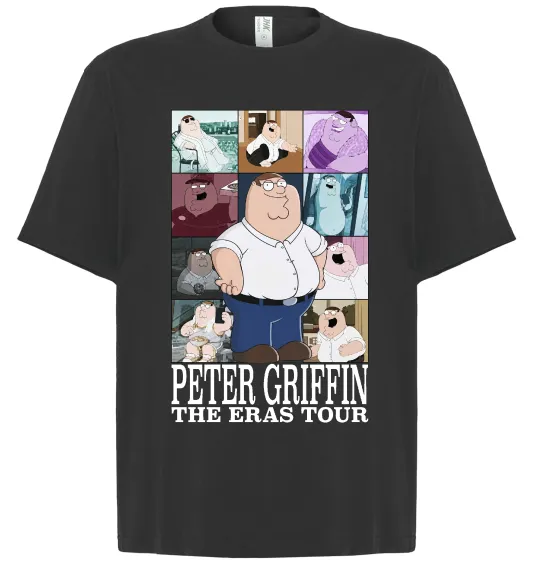 Футболка Оверсайз Peter Griffin The Eras Tour Черный фото