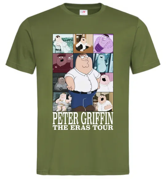 Мужская футболка Peter Griffin The Eras Tour Оливковый фото