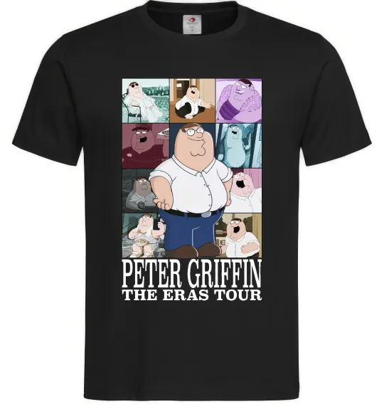 Мужская футболка Peter Griffin The Eras Tour Черный фото