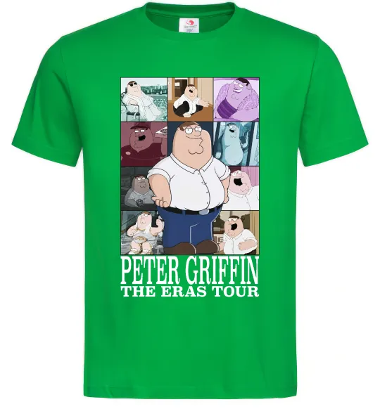 Мужская футболка Peter Griffin The Eras Tour Зеленый фото