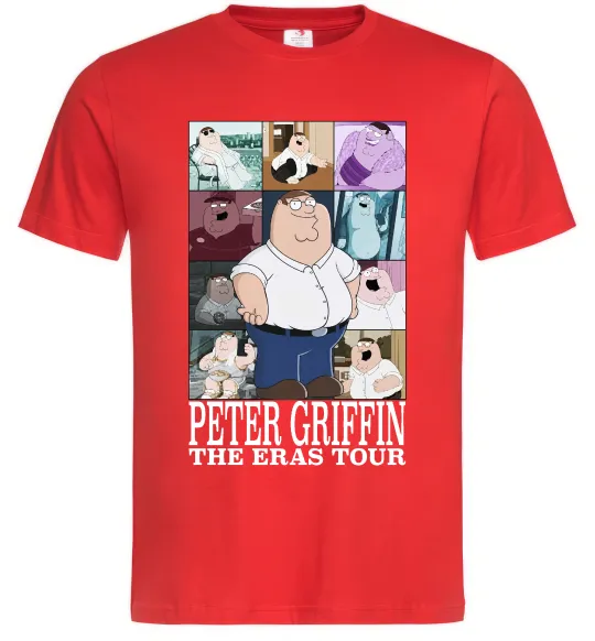 Мужская футболка Peter Griffin The Eras Tour Красный фото