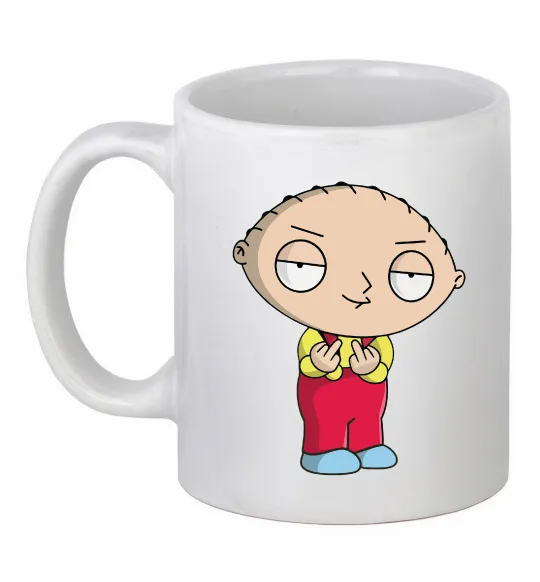 Чашка керамическая Стьюї Белый фото