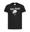 Детская футболка Стьюї You Suck Черный фото