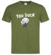Мужская футболка Стьюї You Suck Оливковый Мужская футболка Стьюї You Suck Оливковый фото