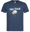Мужская футболка Стьюї You Suck Темно-синий Мужская футболка Стьюї You Suck Темно-синий фото