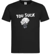 Мужская футболка Стьюї You Suck Черный Мужская футболка Стьюї You Suck Черный фото