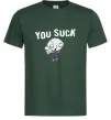 Мужская футболка Стьюї You Suck Темно-зеленый Мужская футболка Стьюї You Suck Темно-зеленый фото