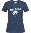 Женская футболка Стьюї You Suck Темно-синий Женская футболка Стьюї You Suck Темно-синий фото