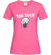 Женская футболка Стьюї You Suck Ярко-розовый Женская футболка Стьюї You Suck Ярко-розовый фото