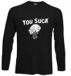Лонгслив Стьюї You Suck Черный фото